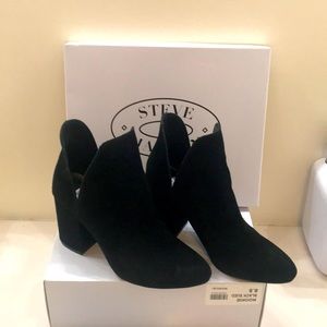 Steve Madden rookie black suede heels